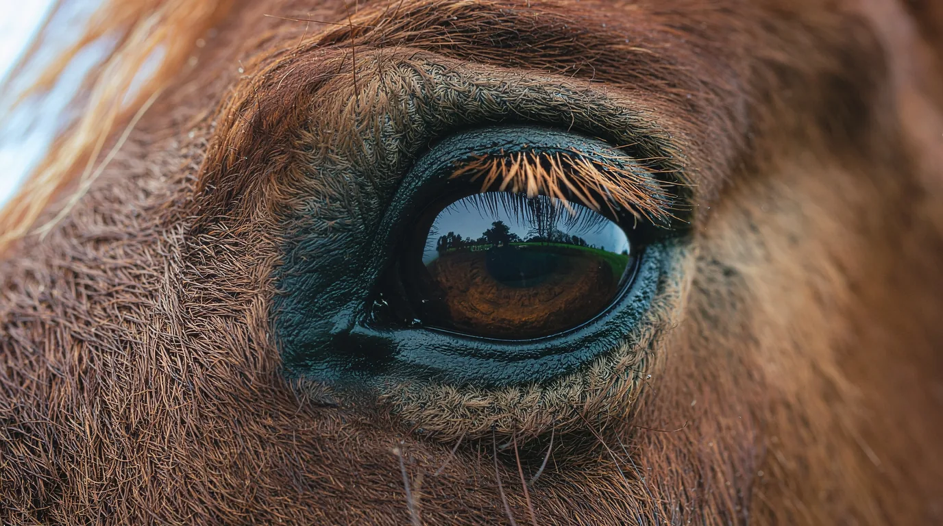 Un regard de cheval au Élevage des Prades, Saint-Priest-sous-Aixe